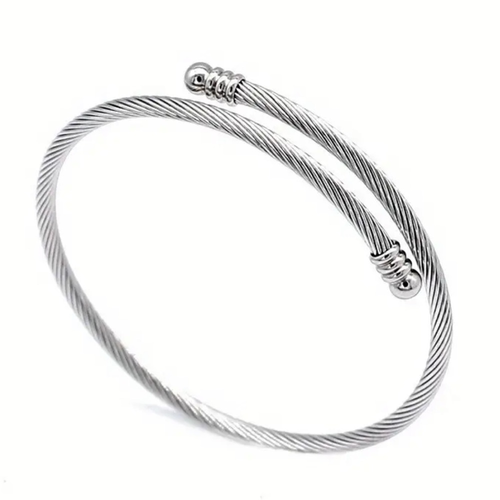 NEW 🤍 Stainless Steel Minimalistic Simple Open Unisex Bracelet